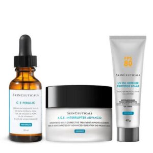 TRIO ANTI-IDADE DE ALTA POTÊNCIA + PROTEÇÃO SOLAR